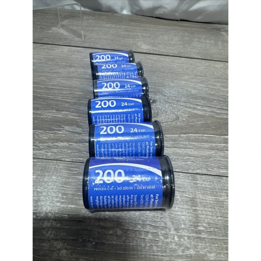 PhotoWorks Color 35mm Print Film 6 Rolls ISO 200 24 Exp Expired 2005-2007